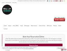 Tablet Screenshot of mixitrestaurant.com